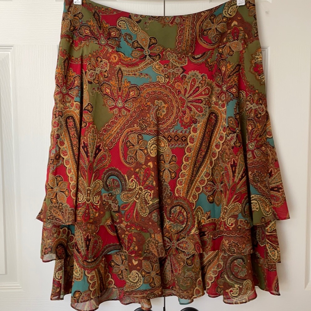 Ralph Lauren Boho Paisley Skirt
